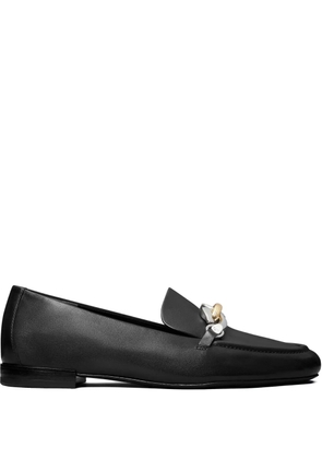 Tory Burch chain-link embellishment loafers - Black