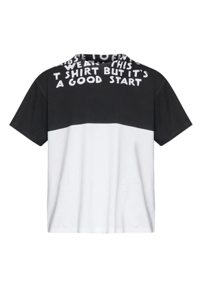 MM6 Maison Margiela graphic-print panelled T-shirt - White