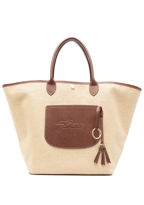 Longchamp large Le Pliage Collection Basket tote bag - Neutrals