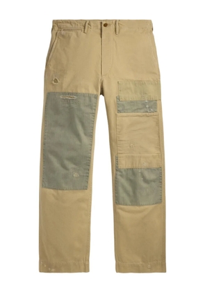 Ralph Lauren RRL patchwork-design cotton trousers - Neutrals
