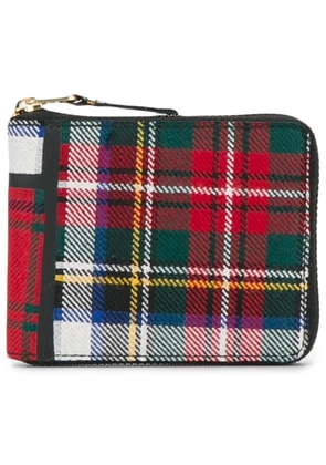 Comme Des Garçons Wallet Large Red Tartan Wallet