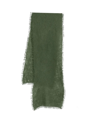 MOULETA felted frayed-edge scarf - Green