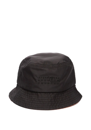 MM6 Maison Margiela embroidered bucket hat - Black