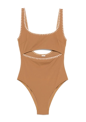 Nanushka Sorena swimsuit - Brown