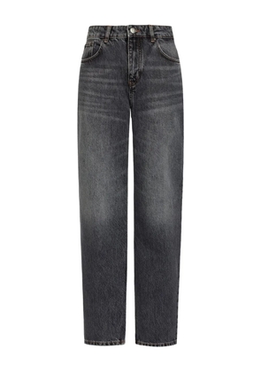 12 STOREEZ patch-detail straight-leg jeans - Grey