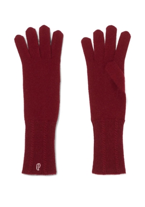 Claudie Pierlot cable-knit gloves - Red