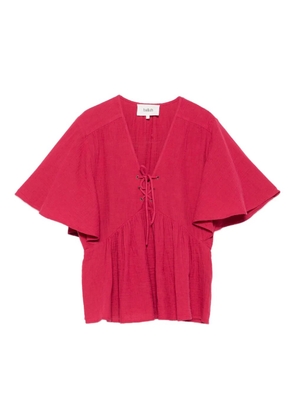 Ba&Sh lace-up blouse - Pink