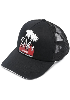 Palm Angels palm-print mesh-panel cap - Black