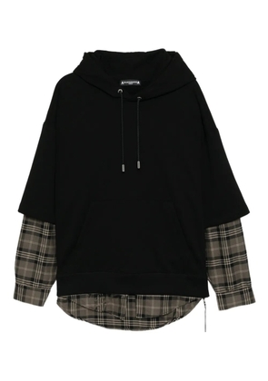 Mastermind World graphic-embroidered hoodie - Black