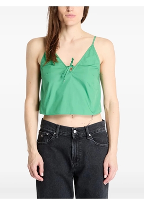 Tommy Hilfiger Poplin strappy top - Green