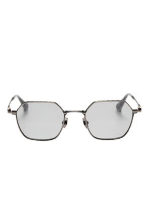 Yohji Yamamoto geometric-frame sunglasses - Grey