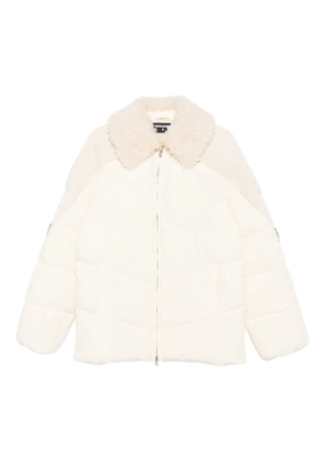 Patrizia Pepe zip-up puffer jacket - White