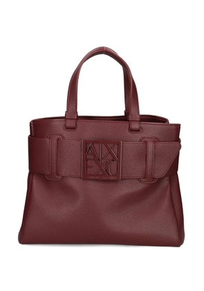 Armani Exchange buckle-detail tote bag - Red