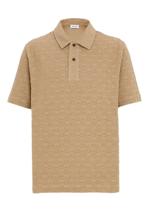 Ferragamo monogram-pattern polo shirt - Neutrals