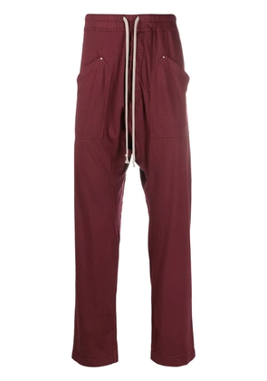 Rick Owens DRKSHDW drop-crotch track trousers - Red