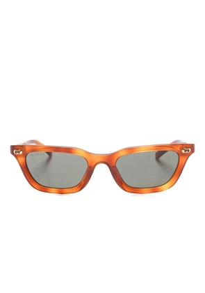 Gucci Eyewear logo-detail sunglasses - Brown