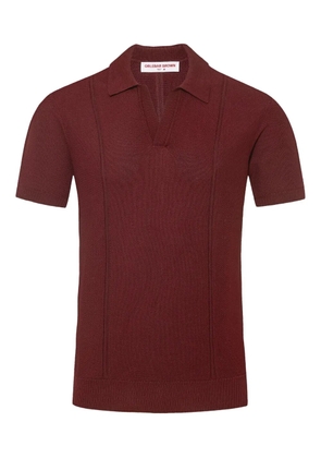 Orlebar Brown Horton piqué-texture polo shirt - Red