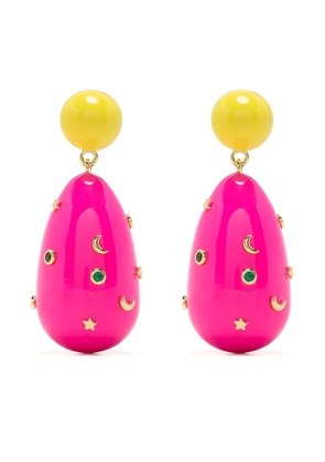 Eshvi Galaxy drop earrings - Pink