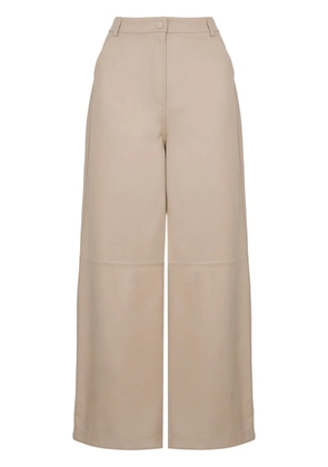 Yves Salomon leather trousers - Neutrals