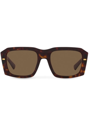 Dolce & Gabbana Eyewear tortoiseshell-effect square-frame sunglasses - Brown