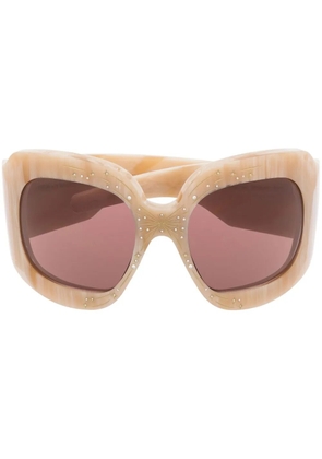 Gucci Eyewear oversized tinted sunglasses - Neutrals