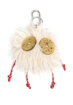 Bimba y Lola Charo fluffy keyring - White