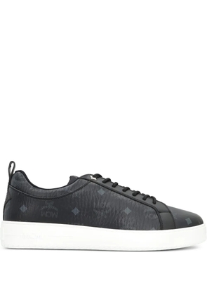 MCM Visetos logo print sneakers - Black