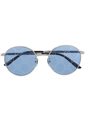 Gucci Eyewear GG-lens round-frame sunglasses - Silver