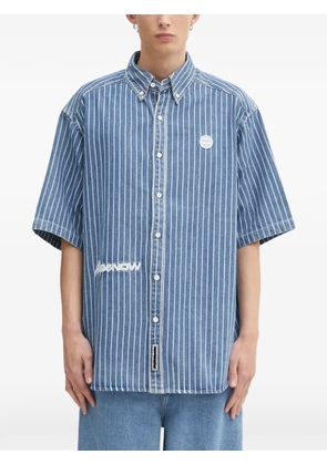 AAPE BY *A BATHING APE® Now striped logo shirt - Blue