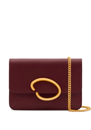 Oscar de la Renta O Pochette circle chain shoulder bag - Red