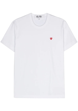 Comme Des Garçons Play heart-patch cotton T-shirt - White