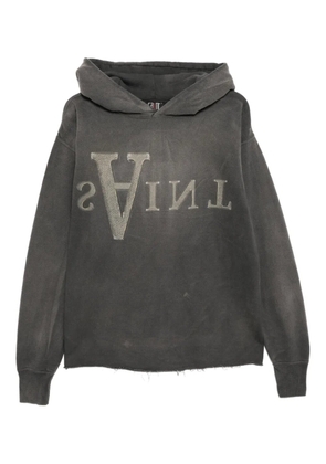 SAINT MXXXXXX graphic-print hoodie - Grey