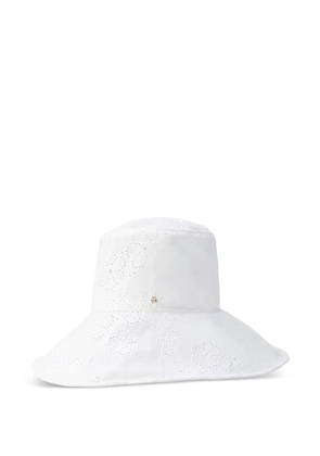 Maison Michel Isabella floral hat - White