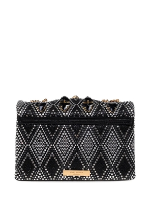 Kurt Geiger London medium Kensington jewel-embellished clutch bag - Black