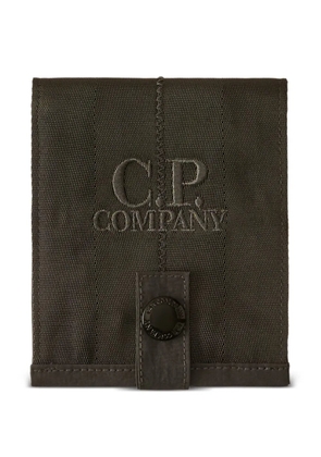C.P. Company logo-embroidered wallet - Grey