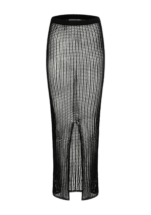 PARAMIDONNA Penelope crochet maxi skirt - Black