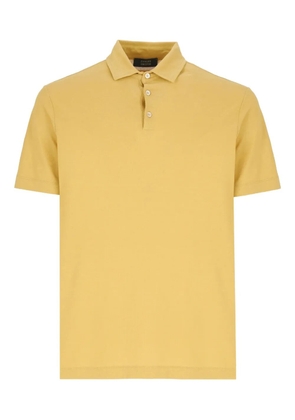 Zanone short-sleeve cotton polo shirt - Yellow