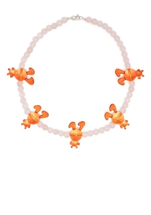 Natasha Zinko bunny-detail necklace - White