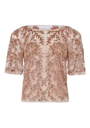 Temperley London Genevieve floral top - Pink