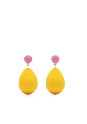 Eshvi two-tone drop earrings - Yellow