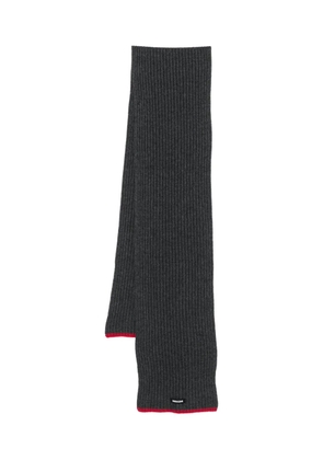 MSGM ribbed-knit scarf - Grey