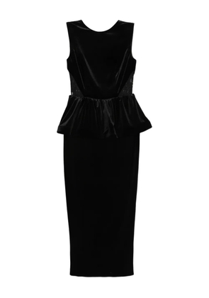 SILK LOVE & LACE Dominique maxi dress - Black