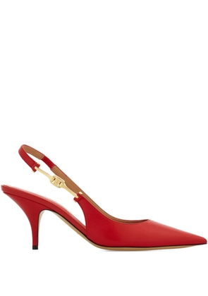 Ferragamo 70mm leather pumps - Red
