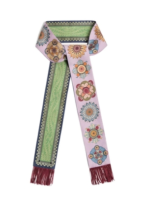 La DoubleJ Nucleus-print scarf - Pink