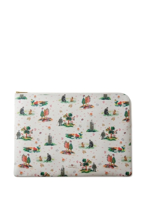 Undercover leather wallet - White