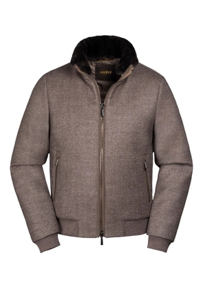 Moorer Bellati wool bomber jacket - Brown