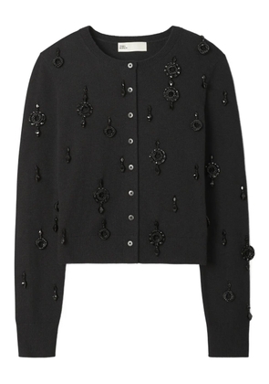 Tory Burch embellished cardigan - Black