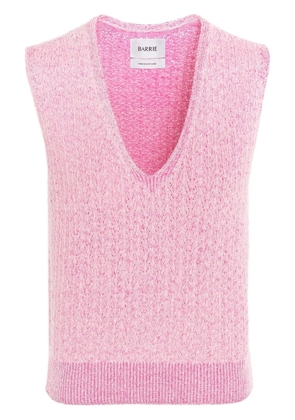 Barrie V-neck cashmere top - Pink