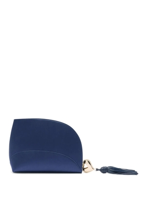 Genny heart-shaped tassel clutch bag - Blue