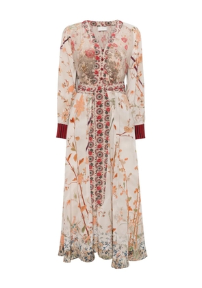 Pierre-Louis Mascia Trapezio midi dress - Neutrals